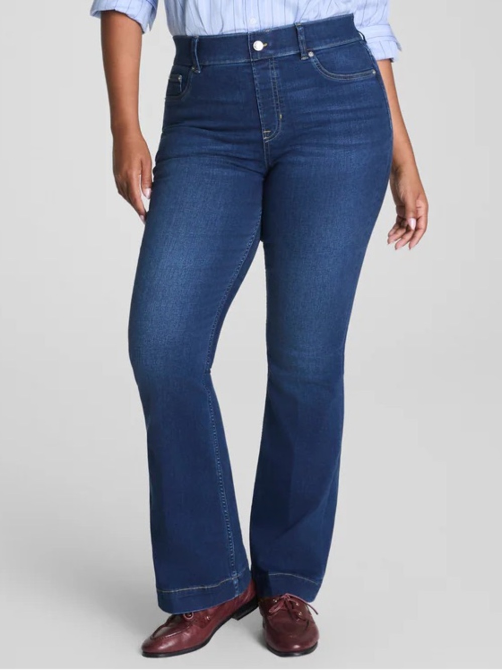 Spanx SPANXshape EveryWear Flare Jeans Women’s Size XL Pull On Slimming Stretch